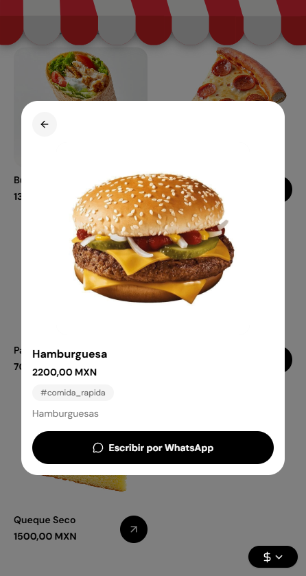 Categorías y productos en segundos